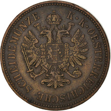 Coin, Austria, Franz Joseph I, 4 Kreuzer, 1861, B., VF(30-35), Copper, KM:2194