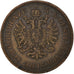 Coin, Austria, Franz Joseph I, 4 Kreuzer, 1861, B., VF(30-35), Copper, KM:2194