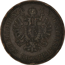 Coin, Austria, Franz Joseph I, 4 Kreuzer, 1861, B., VF(30-35), Copper, KM:2194