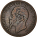 Coin, Italy, Vittorio Emanuele II, 10 Centesimi, 1866, Torino, VF(30-35)
