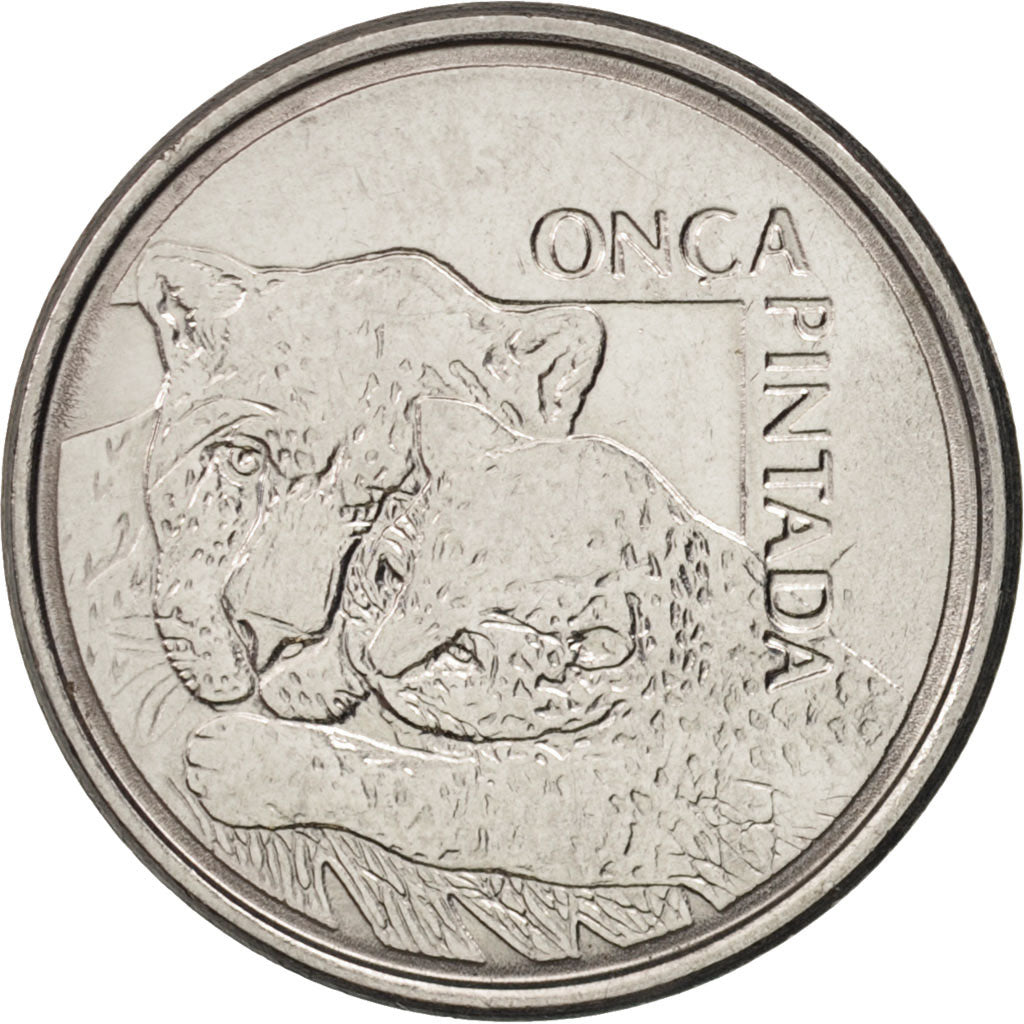 Brazil, 50 Cruzeiros Reais, 1994, AU(55-58), Stainless Steel, KM:629