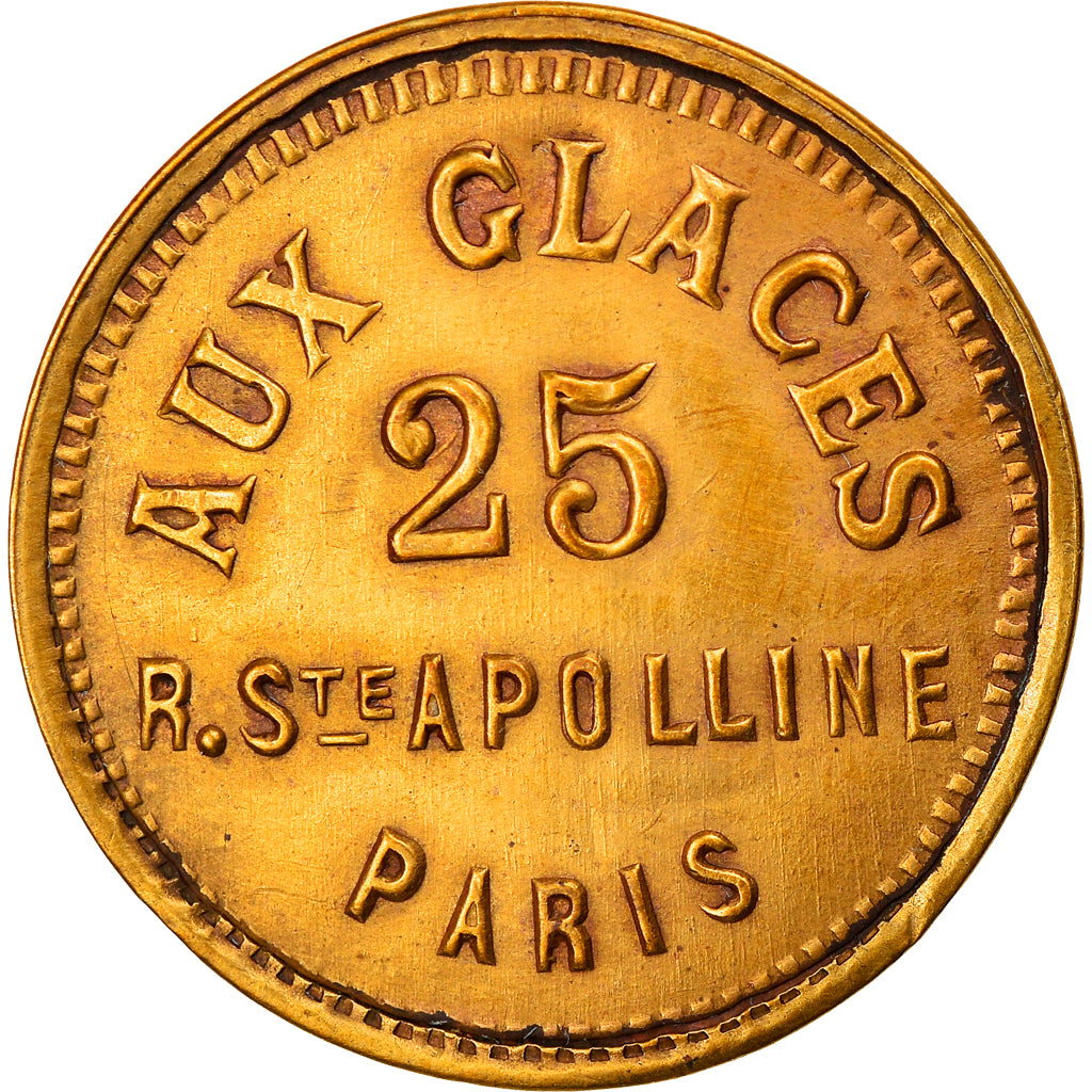 France, Token, Maison Close, Aux Glaces, 25 Rue Sainte Appolline, Paris