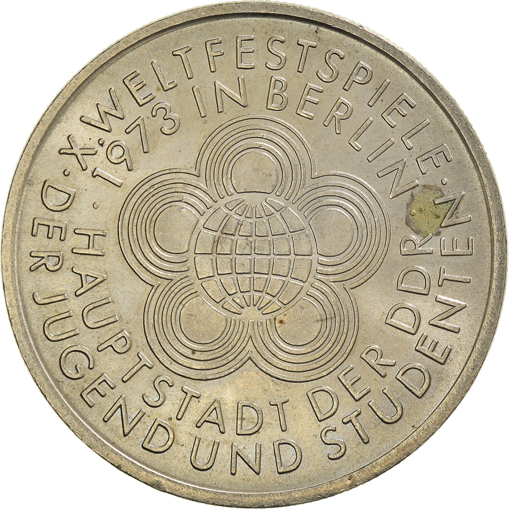 Coin, GERMAN-DEMOCRATIC REPUBLIC, 10 Mark, 1973, Berlin, AU(50-53)