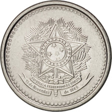 Coin, Brazil, 100 Cruzeiros, 1986, MS(63), Stainless Steel, KM:595