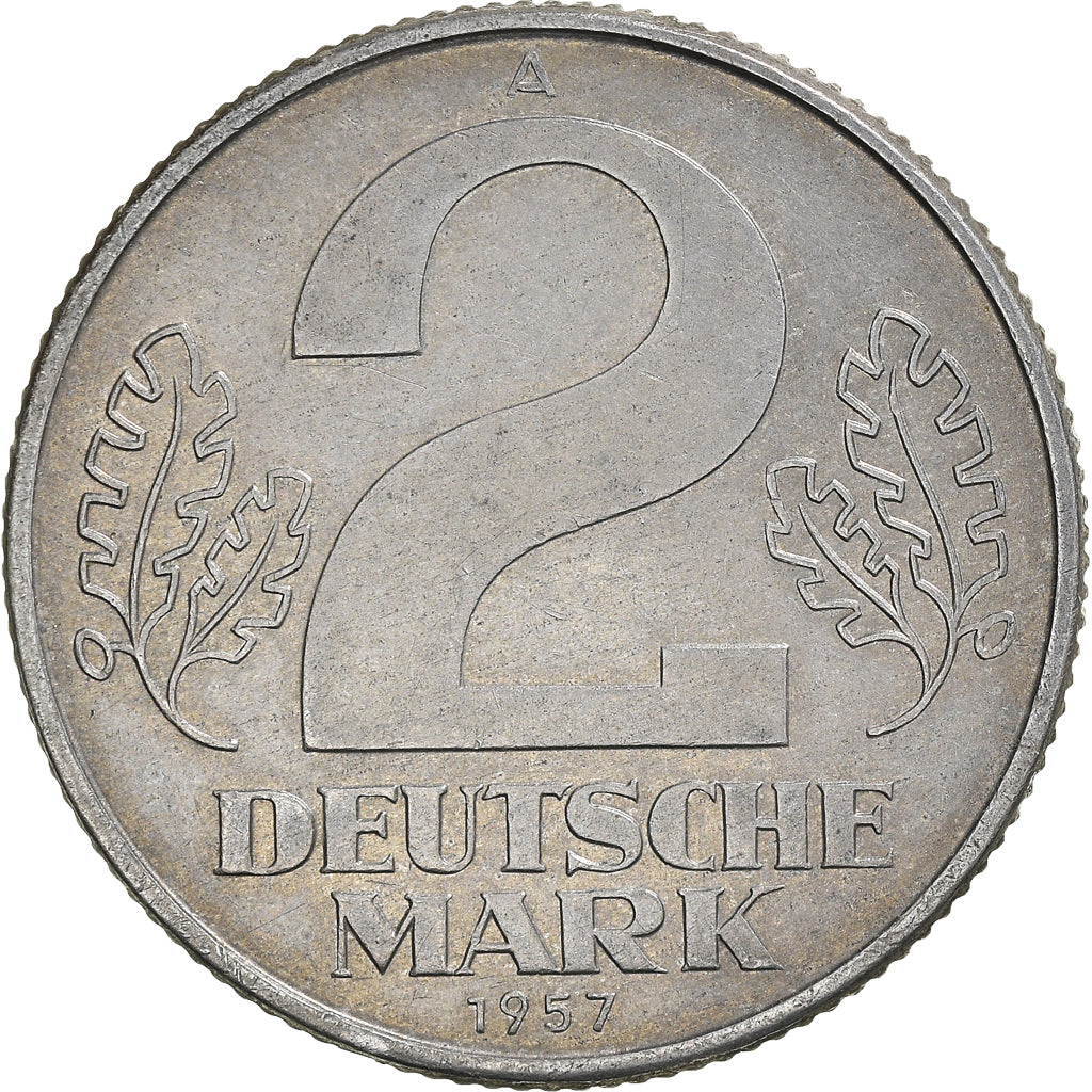 Monnaie, République démocratique allemande, 2 Mark, 1957, Berlin, TB+