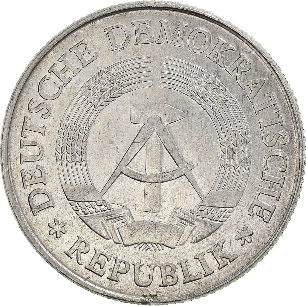 Coin, GERMAN-DEMOCRATIC REPUBLIC, 2 Mark, 1977, Berlin, VF(30-35), Aluminum