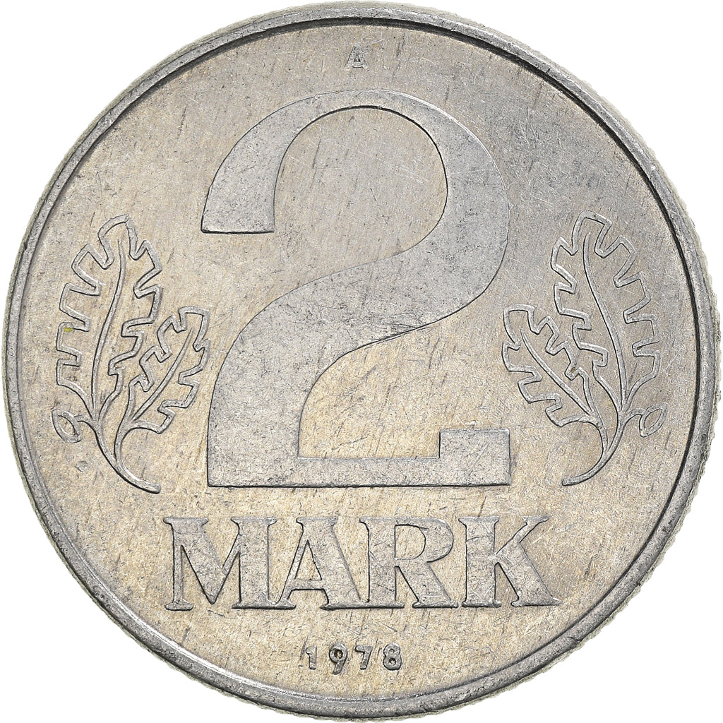 Moeda, ALEMANHA - REPÚBLICA DEMOCRÁTICA, 2 Mark, 1978, Berlin, VF(20-25)