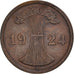 Coin, GERMANY, WEIMAR REPUBLIC, 2 Rentenpfennig, 1924, Berlin, AU(50-53)