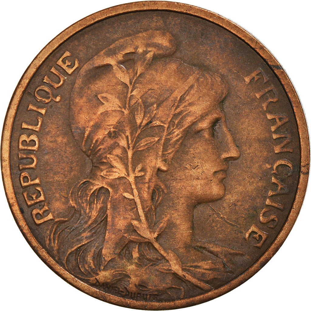 Munten, Frankrijk, Dupuis, 5 Centimes, 1915, Paris, ZF, Bronzen, KM:842