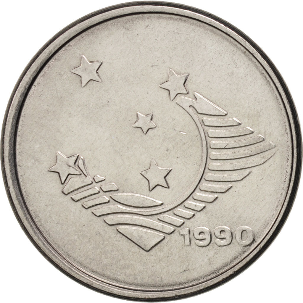 Brazil, Cruzeiro, 1990, MS(63), Stainless Steel, KM:617