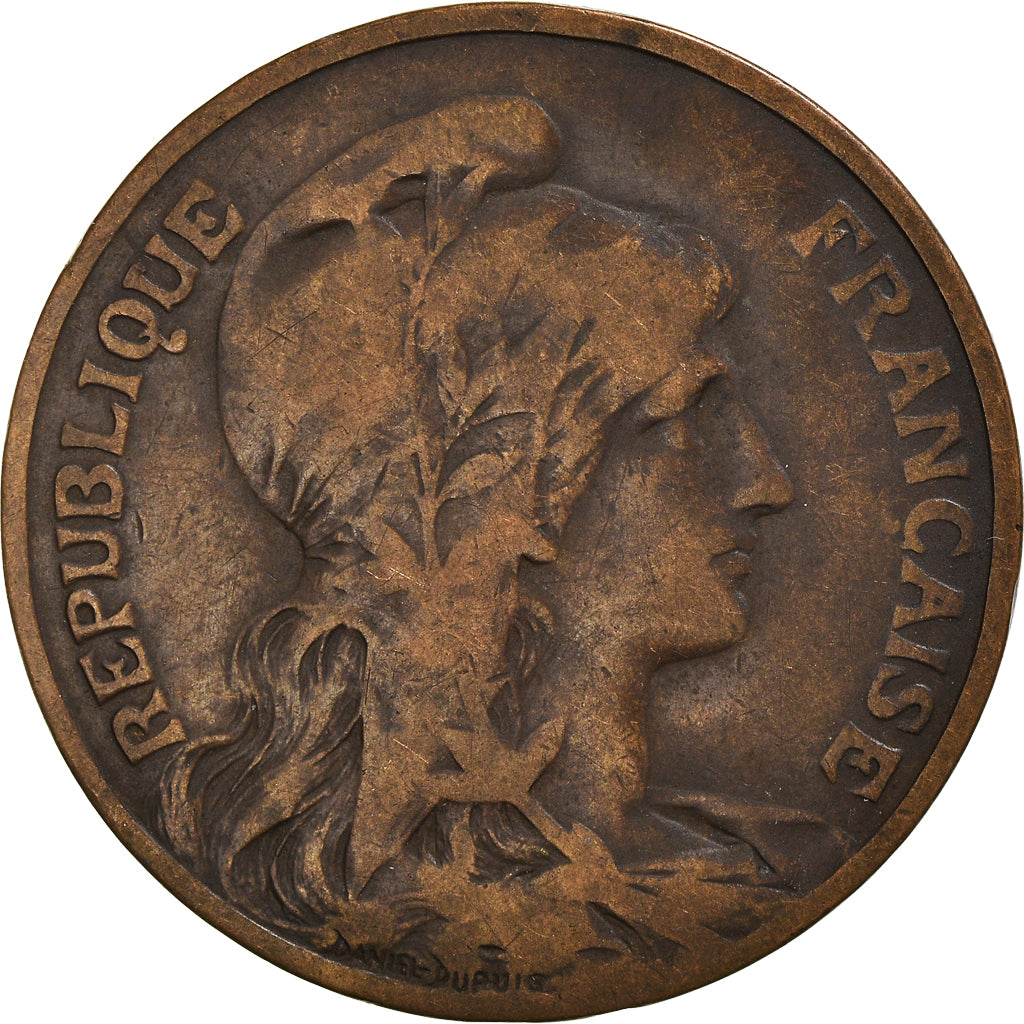 Moneta, Francia, Dupuis, 10 Centimes, 1904, Paris, MB+, Bronzo, KM:843