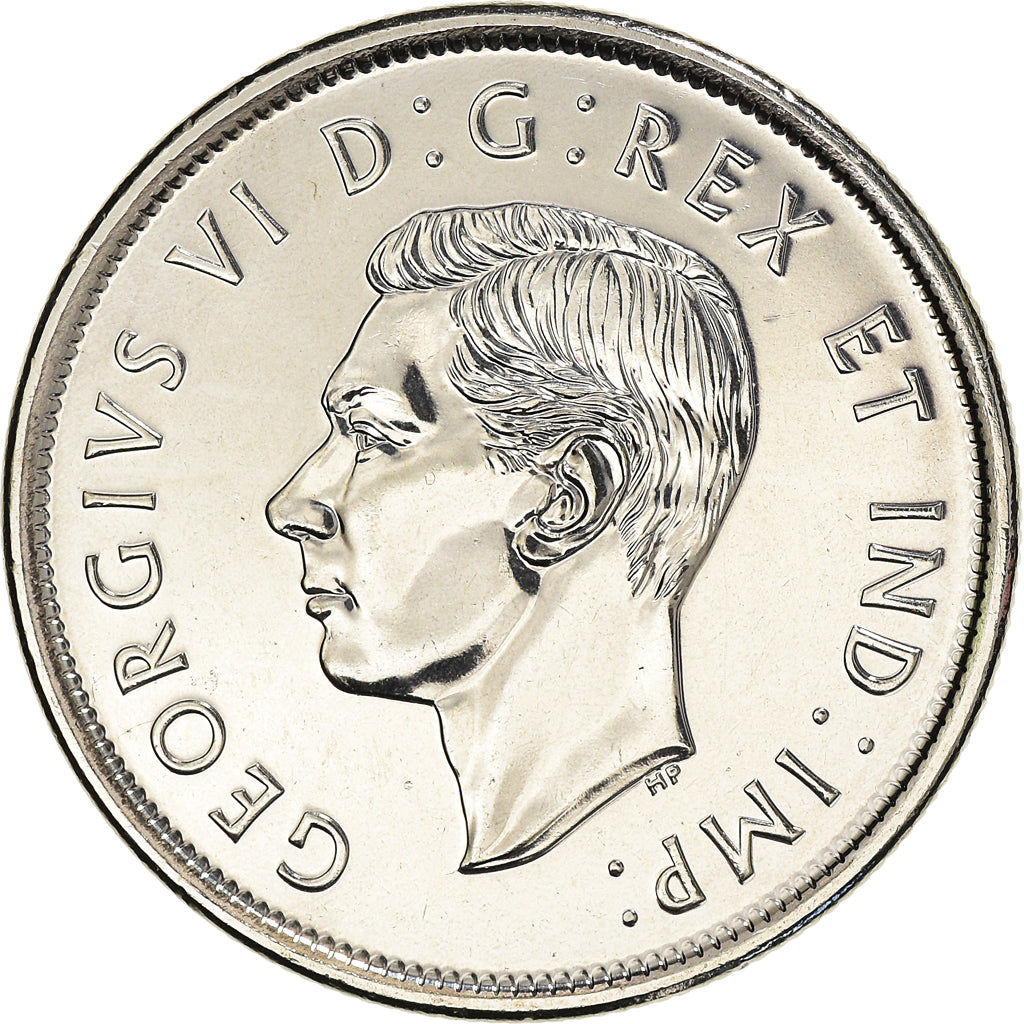 Coin, Canada, Georges VI., 50 Cents, 2021, MS(63), Nickel plated steel, KM:New