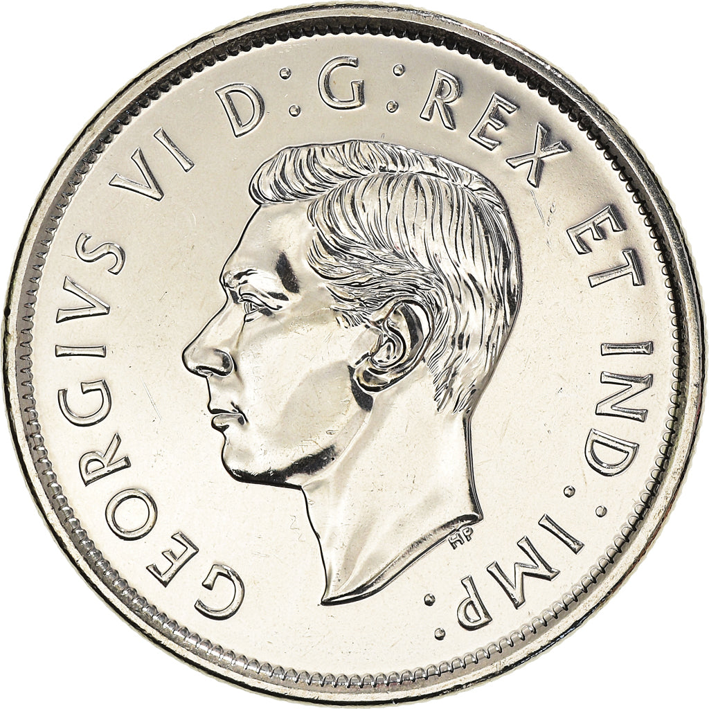 Coin, Canada, Georges VI., 50 Cents, 2021, MS(63), Nickel plated steel, KM:New