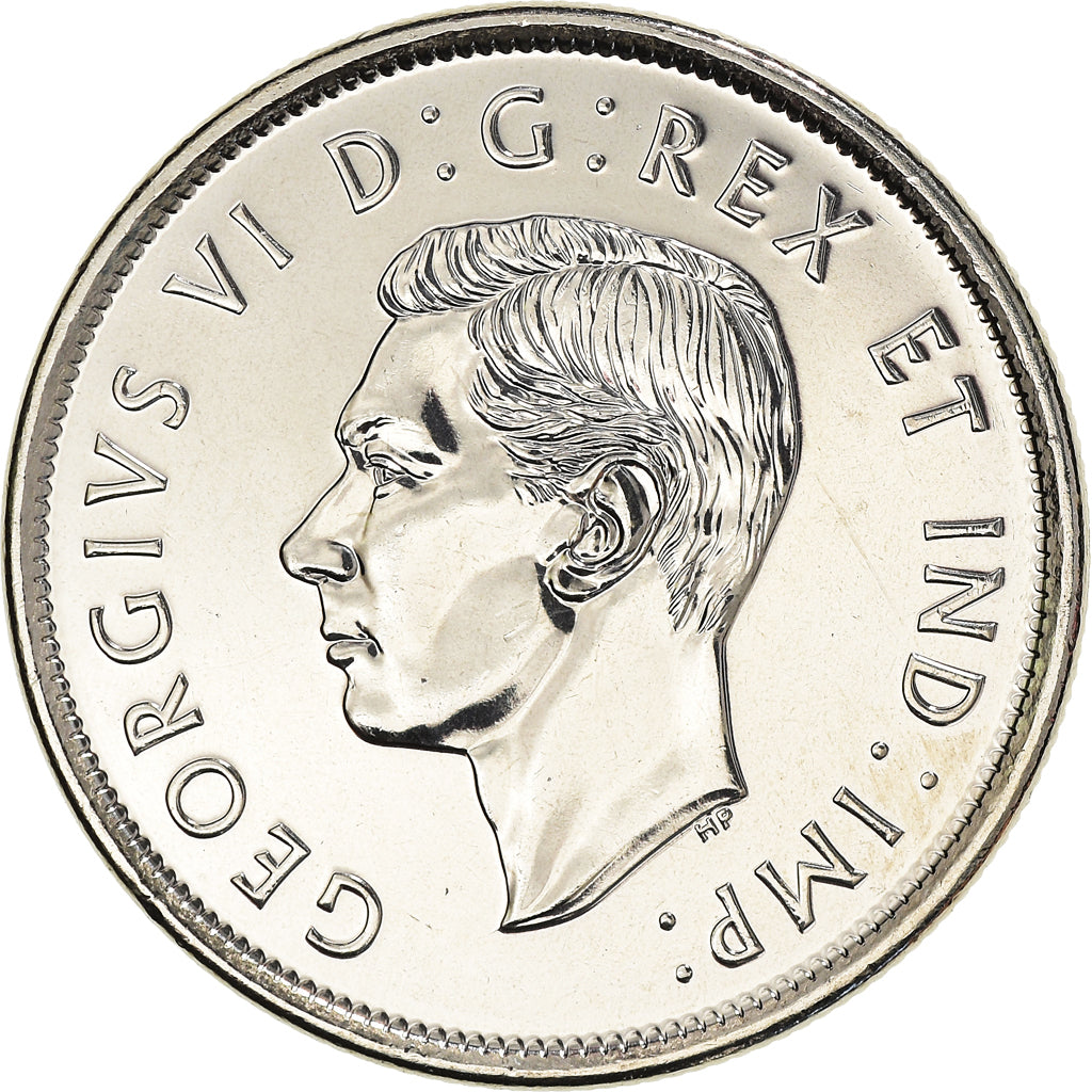 Coin, Canada, Georges VI., 50 Cents, 2021, MS(63), Nickel plated steel, KM:New