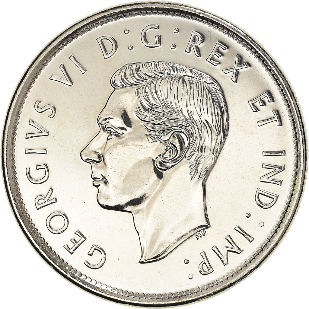 Coin, Canada, Georges VI., 50 Cents, 2021, MS(63), Nickel plated steel, KM:New