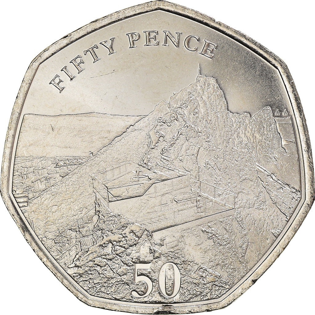Coin, Gibraltar, Skywalk, 50 Pence, 2020, MS(63), Copper-nickel, KM:New