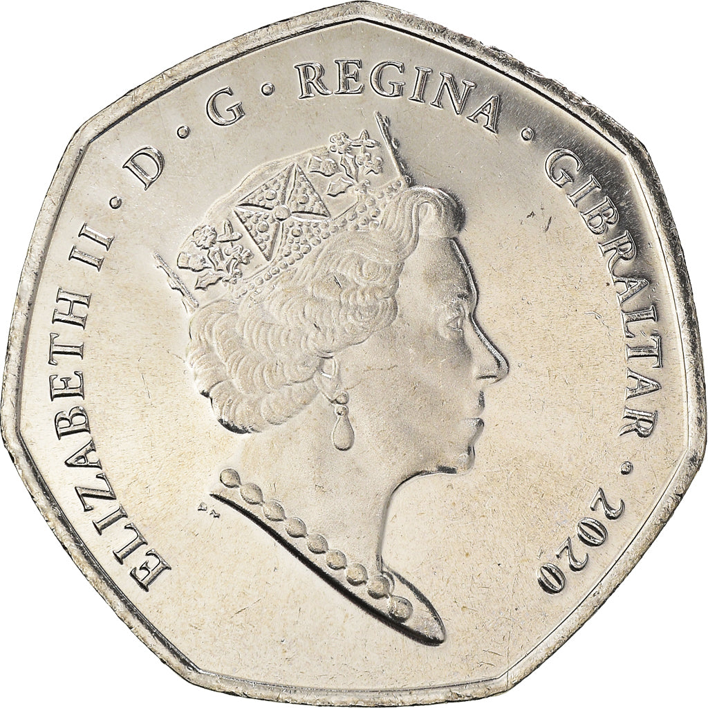 Coin, Gibraltar, Skywalk, 50 Pence, 2020, MS(63), Copper-nickel, KM:New