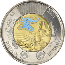 Coin, Canada, Découverte de l'insuline, 2 Dollars, 2021, Colorized, MS(63)
