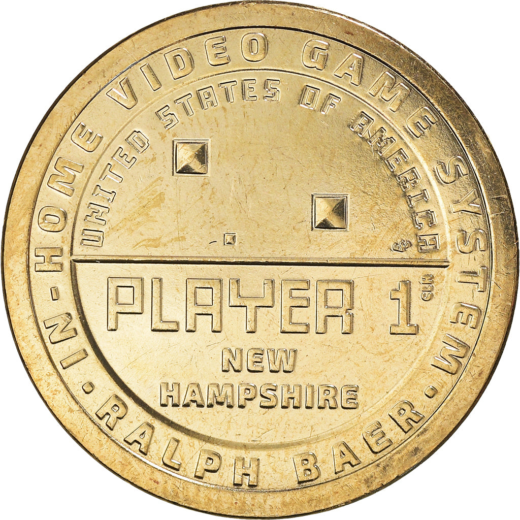 Coin, United States, Dollar, 2021, Denver, NEW HAMPSHIRE, MS(63), Zing Manganese