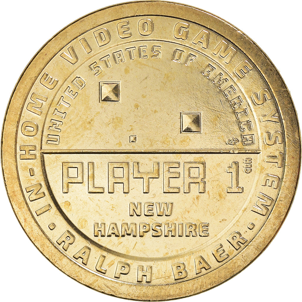Coin, United States, Dollar, 2021, Denver, NEW HAMPSHIRE, MS(63), Zing Manganese