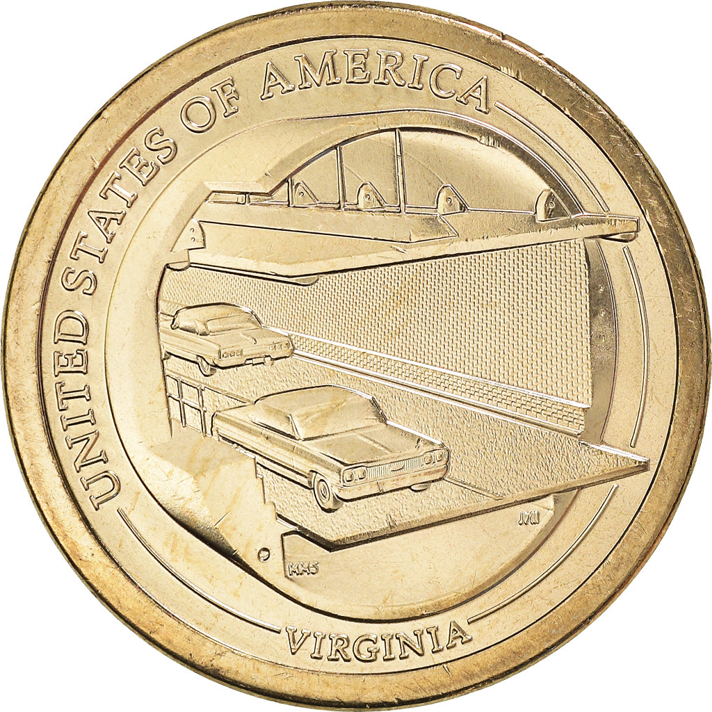 Coin, United States, Dollar, 2021, Philadelphia, American Innovation - Virginia