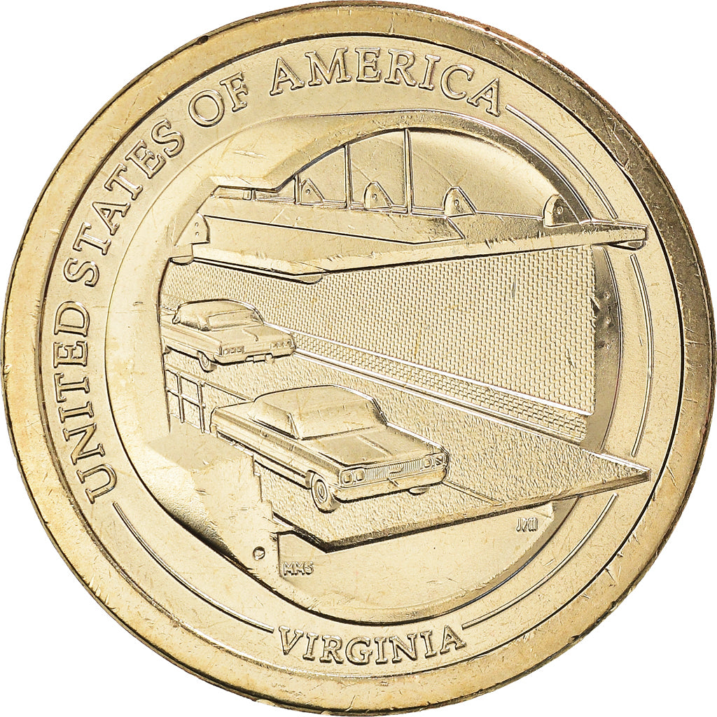 Coin, United States, Dollar, 2021, Philadelphia, American Innovation - Virginia