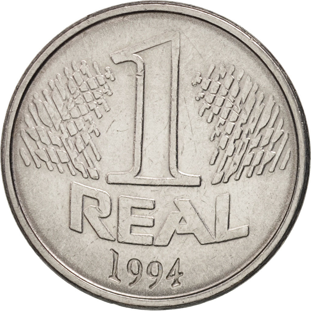 Brazil, Real, 1994, AU(50-53), Stainless Steel, KM:636