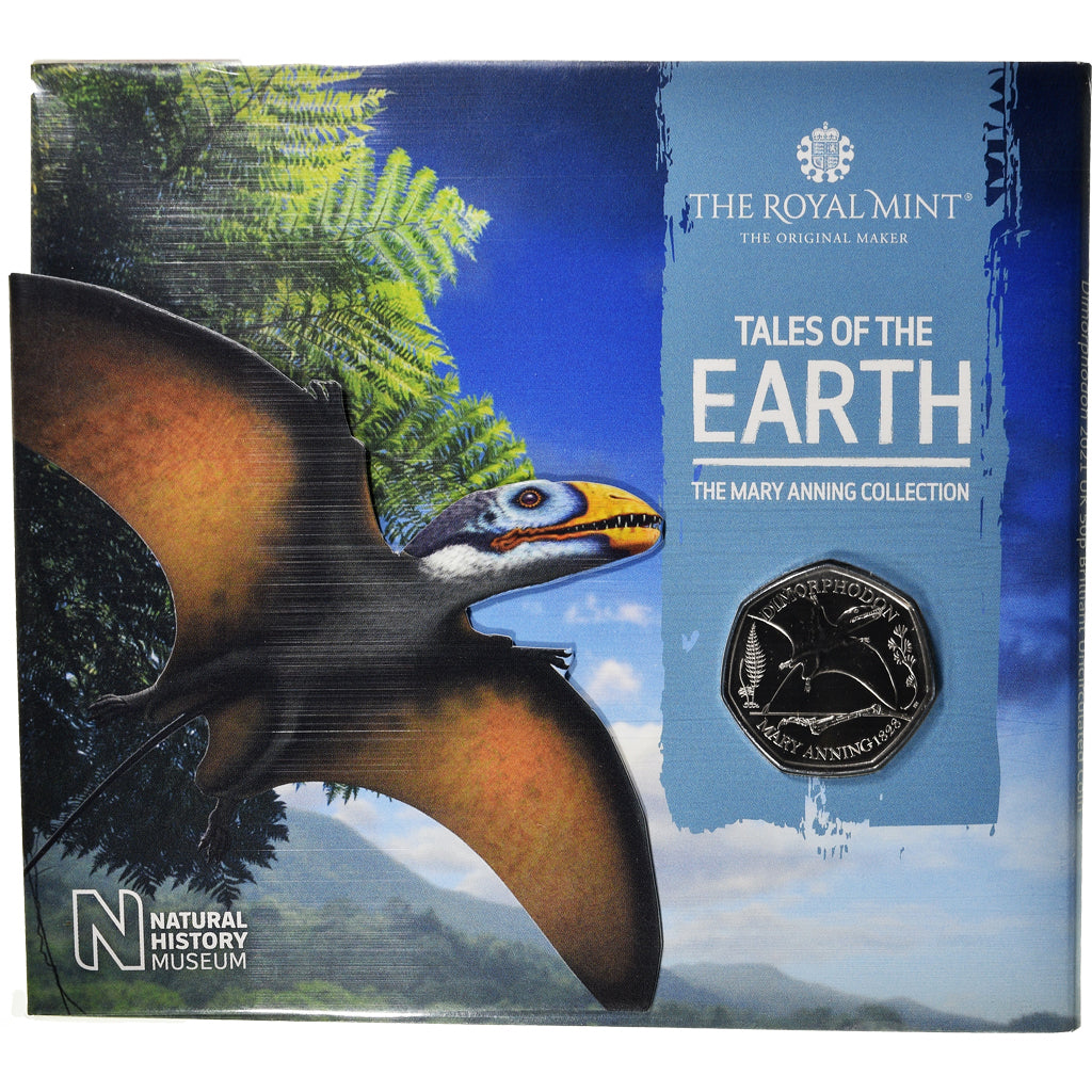 Moneta, Gran Bretagna, DIMORPHODON, 50 Pence, 2021, BU, FDC, Cupronickel, KM:New