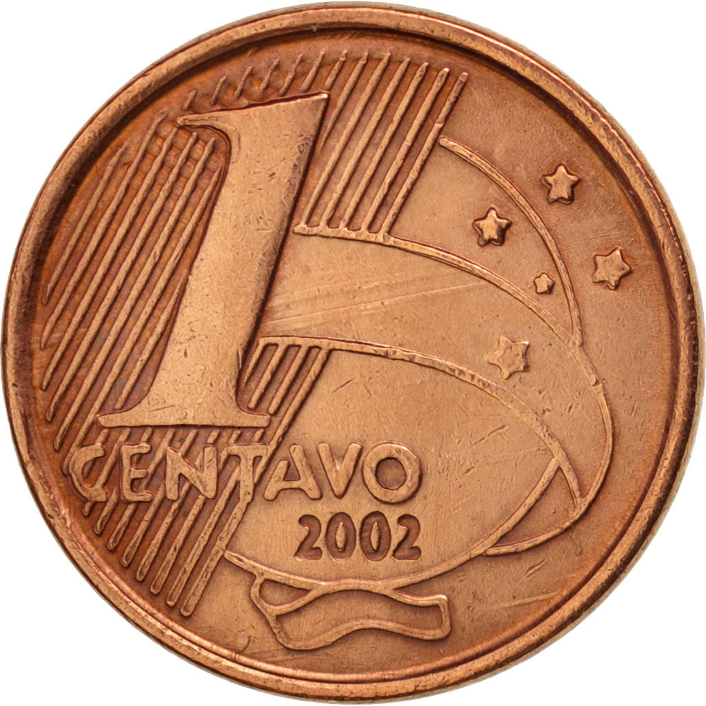 Brazil, Centavo, 2002, EF(40-45), Copper Plated Steel, KM:647