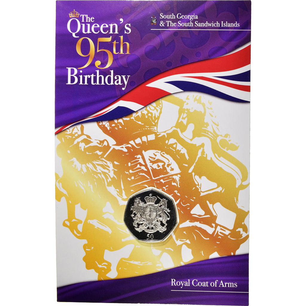 Coin, South Georgia and the South Sandwich Islands, 50 Pence, 2021, FDC.BU