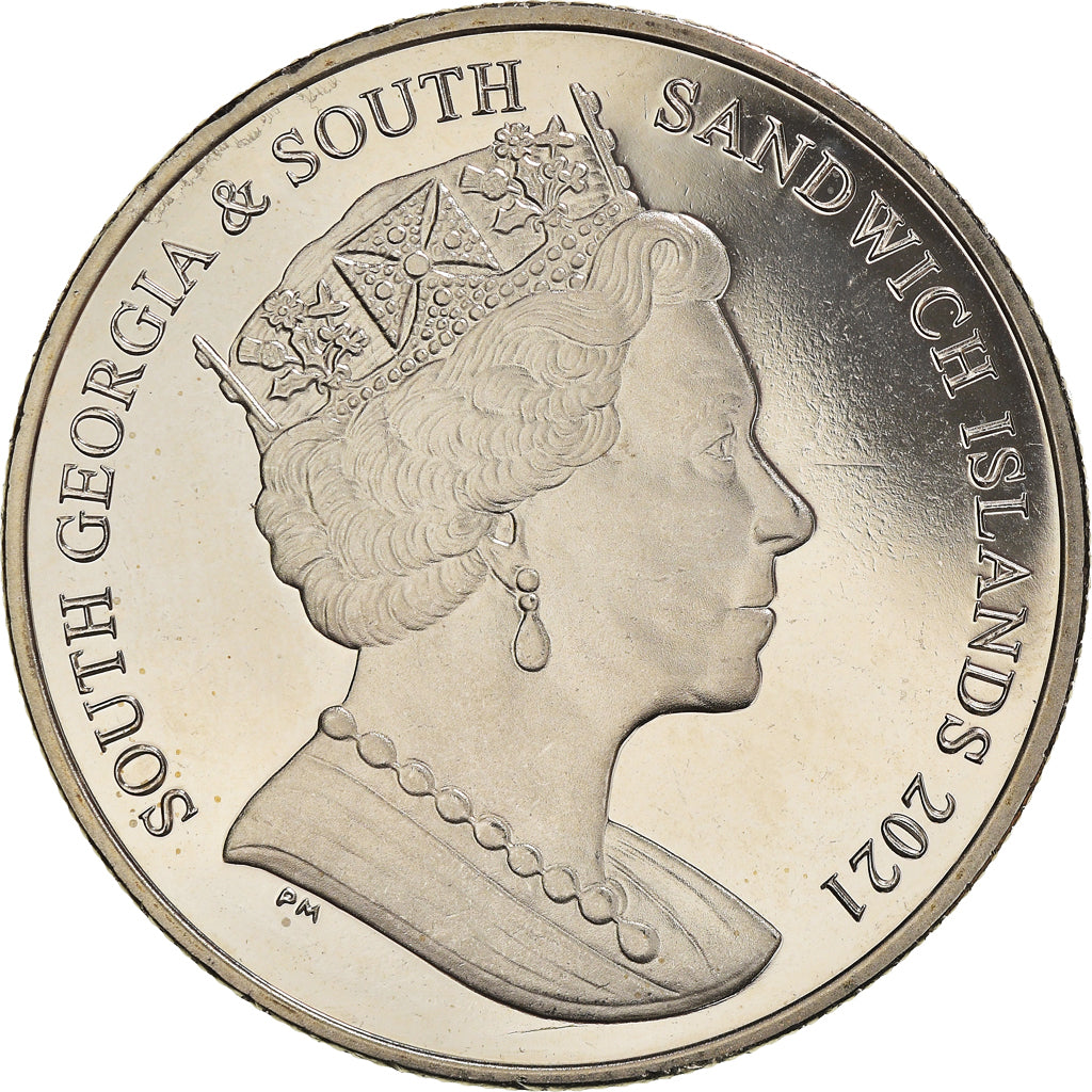Coin, South Georgia and the South Sandwich Islands, Angel's wings, 2 Pounds