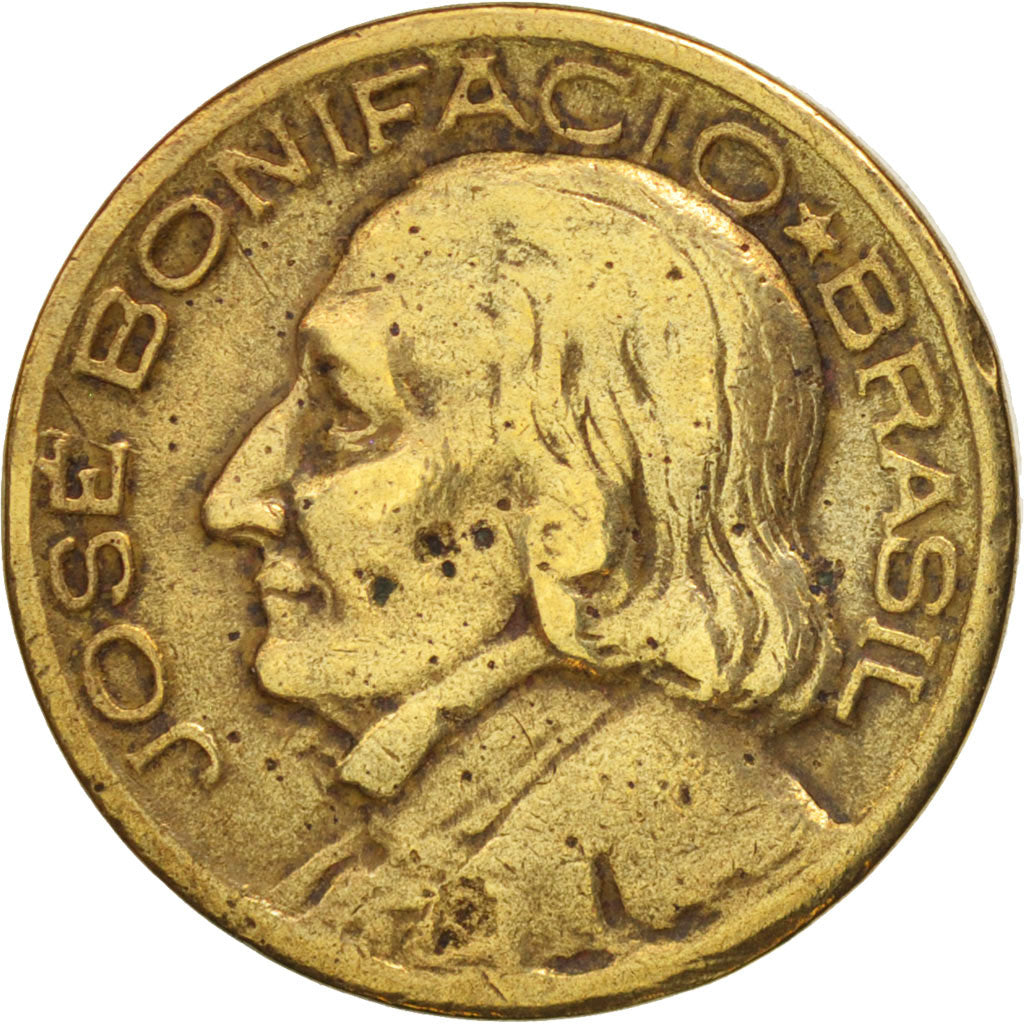 Brazil, 10 Centavos, 1948, VF(30-35), Aluminum-Bronze, KM:561