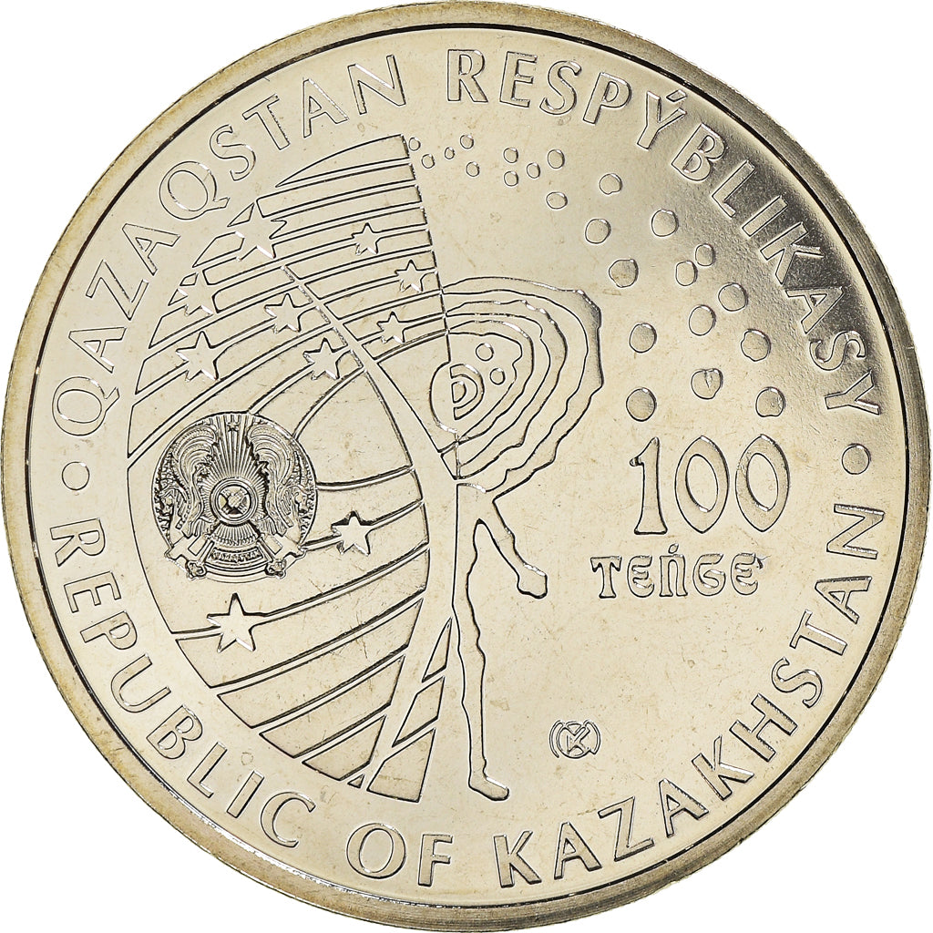 Münze, Kasachstan, chiens dans l'espace Belka et Strelka., 100 Tenge, 2020