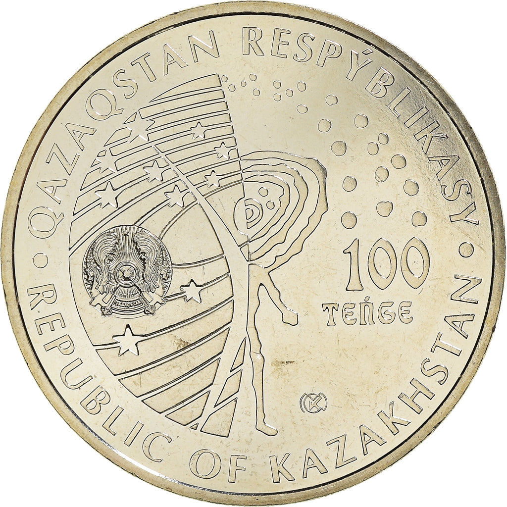 Moneta, Kazakistan, chiens dans l'espace Belka et Strelka., 100 Tenge, 2020