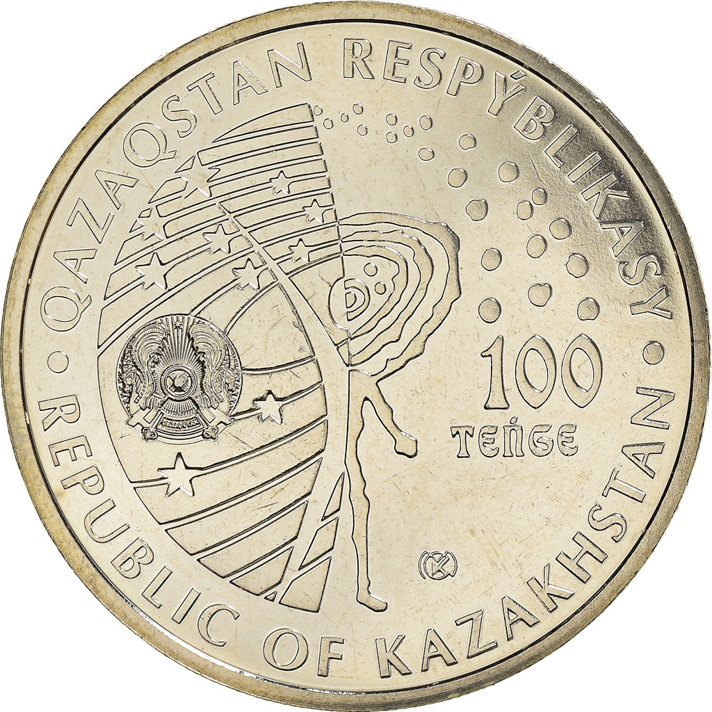 Münze, Kasachstan, chiens dans l'espace Belka et Strelka., 100 Tenge, 2020