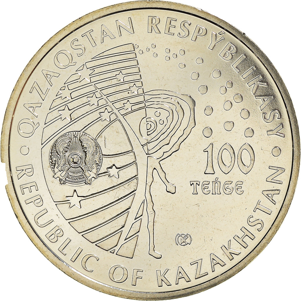 Münze, Kasachstan, chiens dans l'espace Belka et Strelka., 100 Tenge, 2020