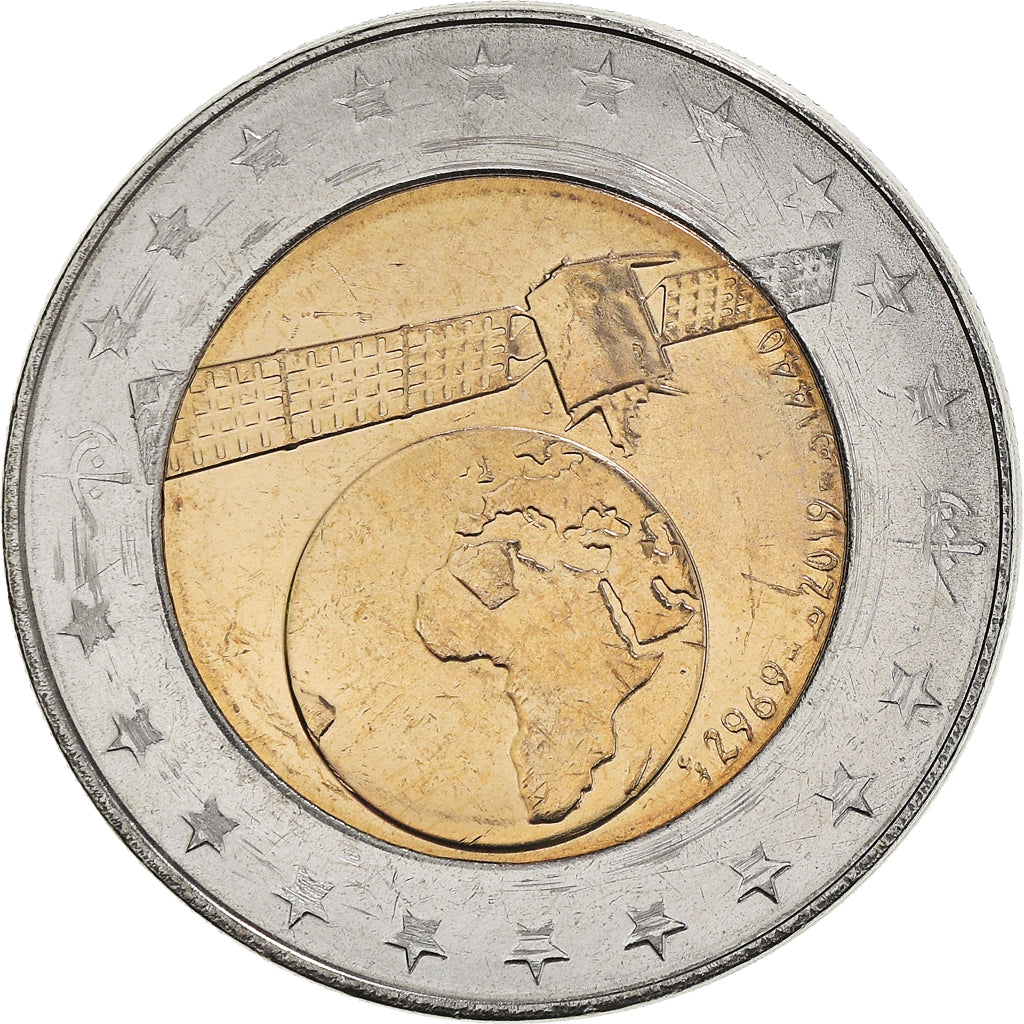 Moeda, Argélia, Satellite, 100 Dinars, 2019, MS(63), Bimetálico, KM:141