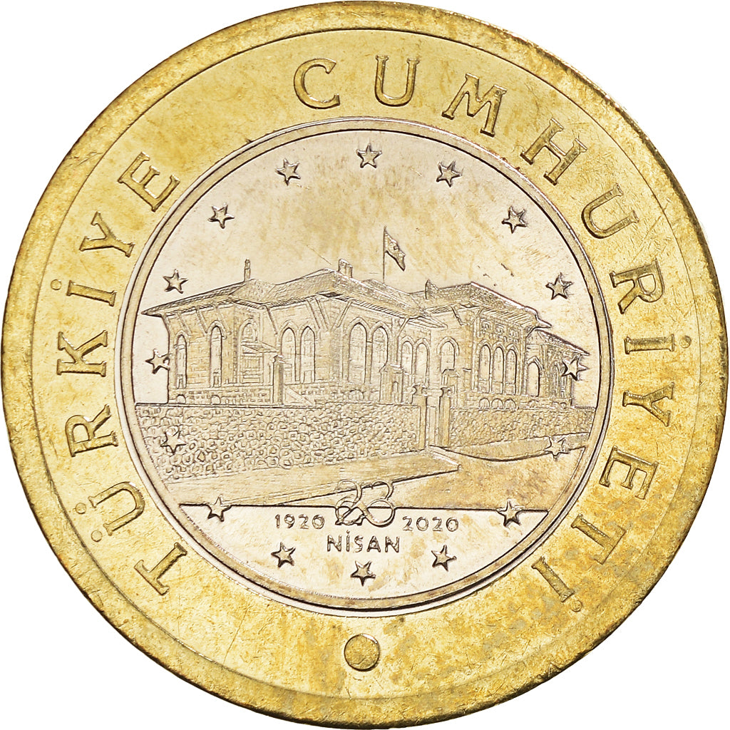 Moneta, Turchia, Centenaire de la Grande Assemblée nationale, Lira, 2020, SPL
