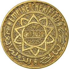 Moneta, Marocco, Mohammed V, 5 Francs, 1365, Paris, BB+, Alluminio-bronzo, KM:43
