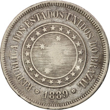 Brasilien, 100 Reis, 1889, VF(20-25), Copper-nickel, KM:492
