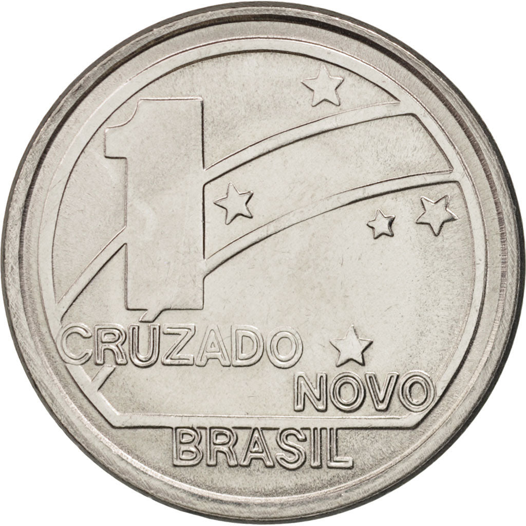 Brésil, Novo Cruzado, 1989, SPL, Stainless Steel, KM:615