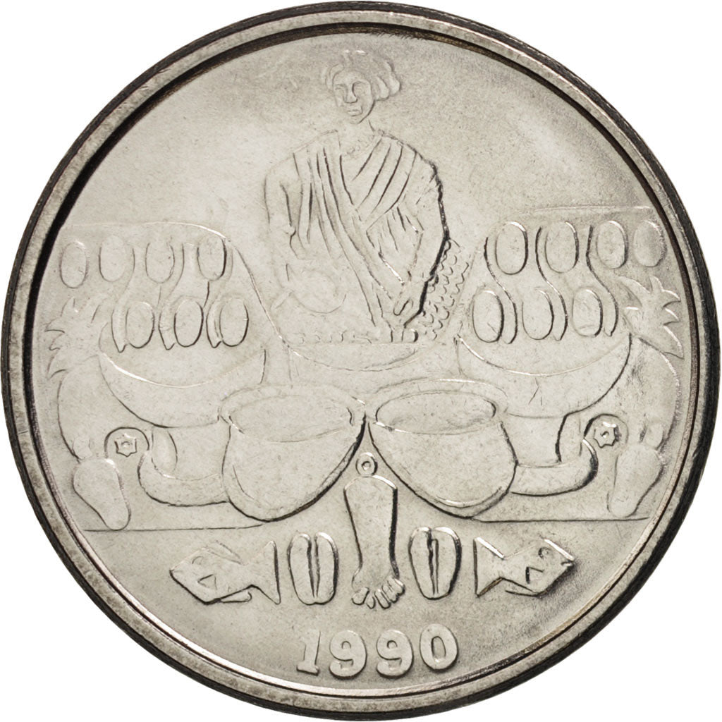 Brazil, 50 Cruzeiros, 1990, MS(63), Stainless Steel, KM:620.1