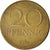 Moneda, REPÚBLICA DEMOCRÁTICA ALEMANA, 20 Pfennig, 1983, Berlin, BC+, Latón