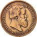 Brazil, Pedro II, 20 Reis, 1869, EF(40-45), Bronze, KM:474