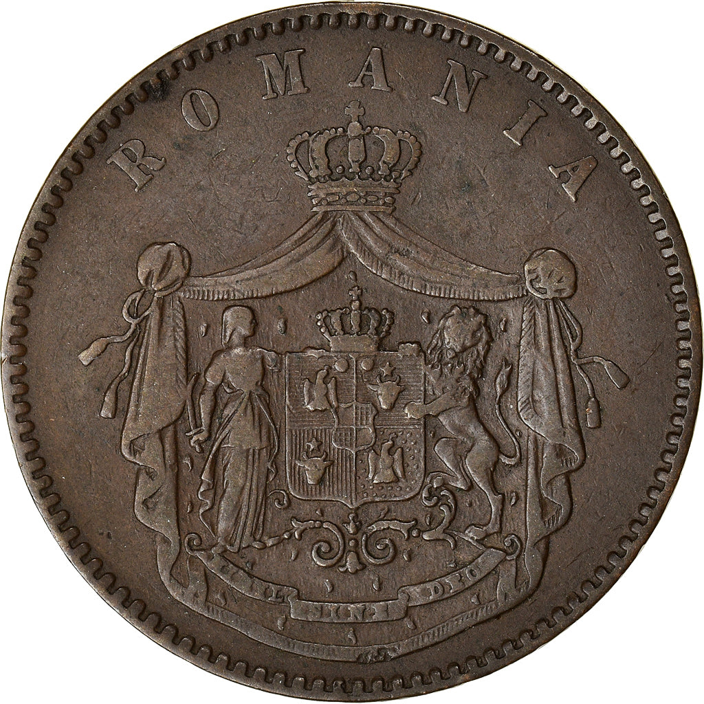 Coin, Romania, Carol I, 10 Bani, 1867, VF(30-35), Copper, KM:4.2