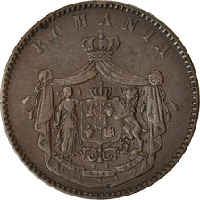 Coin, Romania, Carol I, 10 Bani, 1867, VF(30-35), Copper, KM:4.2
