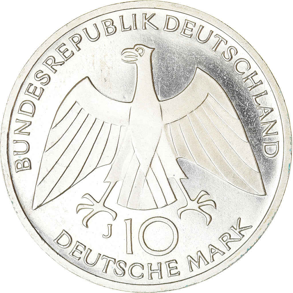 Münze, Bundesrepublik Deutschland, 10 Mark, 1972, Hamburg, BE, SS, Silber