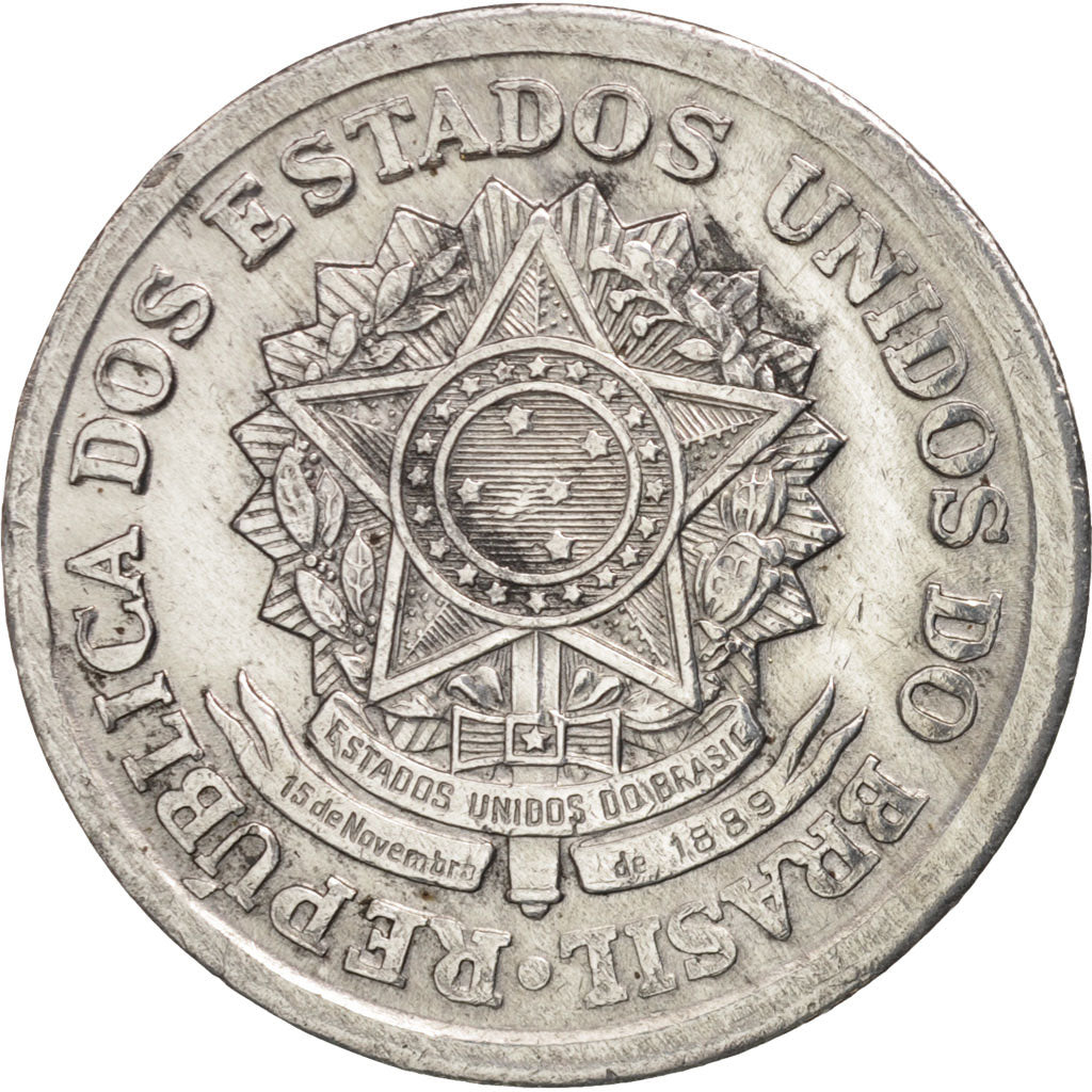 Brésil, 2 Cruzeiros, 1957, TTB+, Aluminum, KM:571