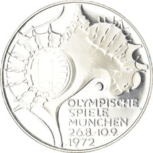 Coin, GERMANY - FEDERAL REPUBLIC, 10 Mark, 1972, Stuttgart, BE, AU(55-58)