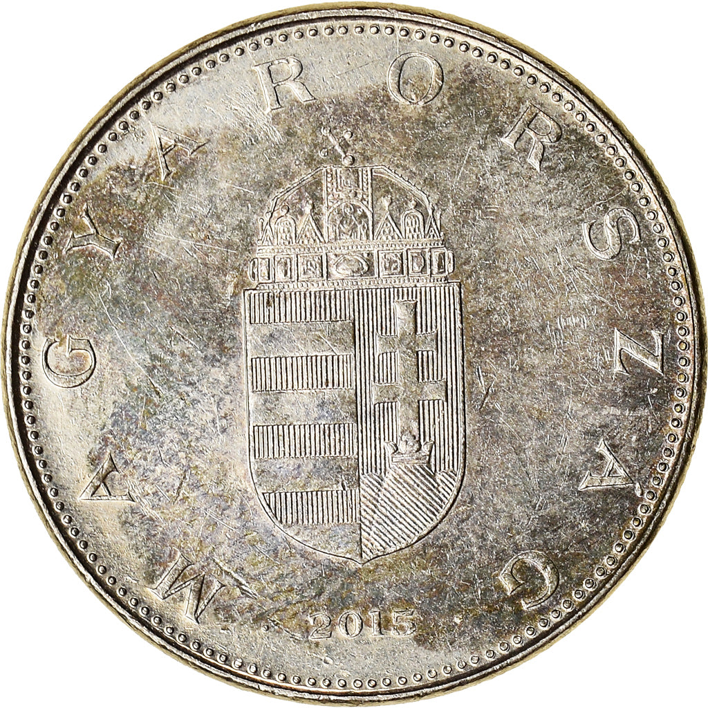 Moneta, Ungheria, 10 Forint, 2015, Budapest, MB, Rame-nichel, KM:695